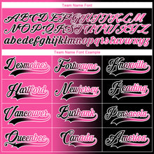 Charger l'image dans la galerie, Custom Black Pink-White Gradient Fashion Hockey Lace Neck Jersey
