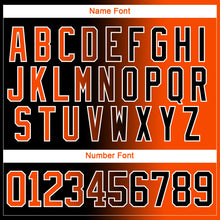 Charger l'image dans la galerie, Custom Black Orange-White Gradient Fashion Hockey Lace Neck Jersey
