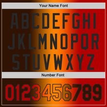 Load image into Gallery viewer, Custom Brown Red Bay Orange-Black Authentic Gradient Fashion Baseball Jersey
