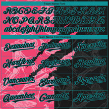 Charger l&#39;image dans la galerie, Custom Stitched Graffiti Pattern Black Neon Pink-Teal 3D Scratch Sports Pullover Sweatshirt Hoodie
