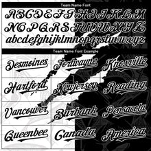 Charger l&#39;image dans la galerie, Custom Graffiti Pattern Black-White 3D Scratch Authentic Baseball Jersey
