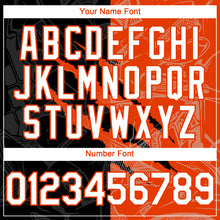 Charger l&#39;image dans la galerie, Custom Graffiti Pattern White Black-Orange 3D Scratch Authentic Baseball Jersey
