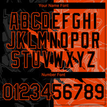 Charger l&#39;image dans la galerie, Custom Graffiti Pattern Black-Orange 3D Scratch Authentic Baseball Jersey
