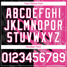 Charger l&#39;image dans la galerie, Custom Graffiti Pattern White Black-Pink 3D Scratch Authentic Baseball Jersey
