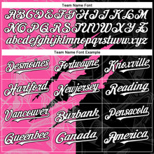 Laden Sie das Bild in den Galerie-Viewer, Custom Graffiti Pattern White Black-Pink 3D Scratch Authentic Baseball Jersey

