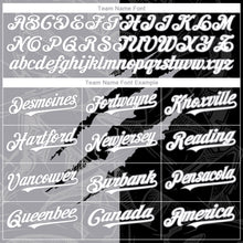 Load image into Gallery viewer, Custom Graffiti Pattern White Black-Gray 3D Scratch Authentic Baseball Jersey
