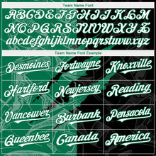 Load image into Gallery viewer, Custom Graffiti Pattern White Black-Kelly Green 3D Scratch Authentic Baseball Jersey
