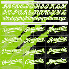 Load image into Gallery viewer, Custom Graffiti Pattern White Black-Neon Green 3D Scratch Authentic Baseball Jersey
