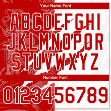 Загрузить изображение в средство просмотра галереи, Custom Graffiti Pattern Red-White 3D Scratch Authentic Baseball Jersey
