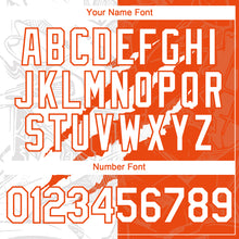 Загрузить изображение в средство просмотра галереи, Custom Graffiti Pattern White-Orange 3D Scratch Authentic Baseball Jersey
