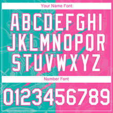 Загрузить изображение в средство просмотра галереи, Custom Graffiti Pattern White Pink-Aqua 3D Scratch Authentic Baseball Jersey
