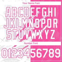 Загрузить изображение в средство просмотра галереи, Custom Graffiti Pattern White-Pink 3D Scratch Authentic Baseball Jersey
