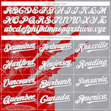 Загрузить изображение в средство просмотра галереи, Custom Graffiti Pattern White Gray-Red 3D Scratch Authentic Baseball Jersey
