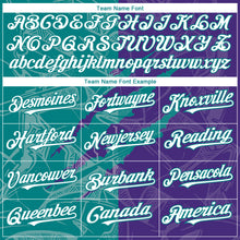 Загрузить изображение в средство просмотра галереи, Custom Graffiti Pattern White Purple-Teal 3D Scratch Authentic Baseball Jersey
