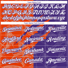 Загрузить изображение в средство просмотра галереи, Custom Graffiti Pattern White Purple-Orange 3D Scratch Authentic Baseball Jersey
