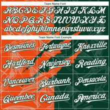 Загрузить изображение в средство просмотра галереи, Custom Graffiti Pattern White Green-Orange 3D Scratch Authentic Baseball Jersey
