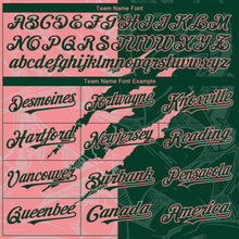Load image into Gallery viewer, Custom Graffiti Pattern Green-Medium Pink 3D Scratch Authentic Baseball Jersey
