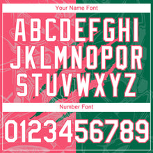 Load image into Gallery viewer, Custom Graffiti Pattern White Kelly Green-Neon Pink 3D Scratch Authentic Baseball Jersey

