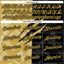Загрузить изображение в средство просмотра галереи, Custom Graffiti Pattern Old Gold-Black Scratch 3D Performance T-Shirt
