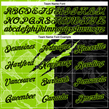 Laden Sie das Bild in den Galerie-Viewer, Custom Graffiti Pattern Black-Neon Green Scratch 3D Performance T-Shirt
