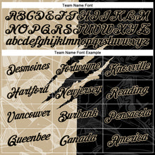 Загрузить изображение в средство просмотра галереи, Custom Graffiti Pattern Black-Vegas Gold Scratch 3D Performance T-Shirt
