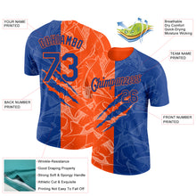 Загрузить изображение в средство просмотра галереи, Custom Graffiti Pattern Royal-Orange Scratch 3D Performance T-Shirt
