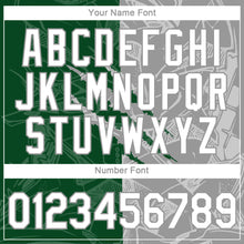 Загрузить изображение в средство просмотра галереи, Custom Graffiti Pattern White Green-Gray Scratch 3D Performance T-Shirt
