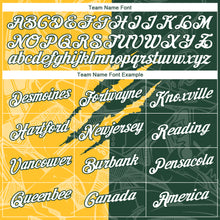 Загрузить изображение в средство просмотра галереи, Custom Graffiti Pattern White Green-Gold Scratch 3D Performance T-Shirt
