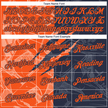 Загрузить изображение в средство просмотра галереи, Custom Graffiti Pattern Orange-Navy Scratch 3D Performance T-Shirt
