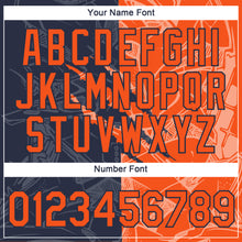 Загрузить изображение в средство просмотра галереи, Custom Graffiti Pattern Orange-Navy Scratch 3D Performance T-Shirt
