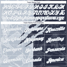 Загрузить изображение в средство просмотра галереи, Custom Graffiti Pattern White Navy-Silver Scratch 3D Performance T-Shirt
