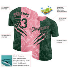 Загрузить изображение в средство просмотра галереи, Custom Graffiti Pattern Green-Medium Pink Scratch 3D Performance T-Shirt
