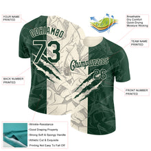 Загрузить изображение в средство просмотра галереи, Custom Graffiti Pattern Green-Cream Scratch 3D Performance T-Shirt

