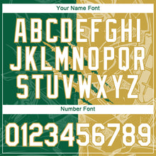 Загрузить изображение в средство просмотра галереи, Custom Graffiti Pattern White Kelly Green-Old Gold Scratch 3D Performance T-Shirt
