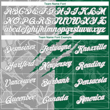 Загрузить изображение в средство просмотра галереи, Custom Graffiti Pattern White Kelly Green-Gray Scratch 3D Performance T-Shirt
