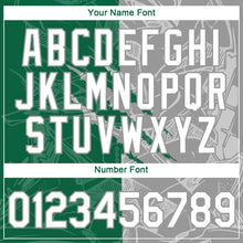 Загрузить изображение в средство просмотра галереи, Custom Graffiti Pattern White Kelly Green-Gray Scratch 3D Performance T-Shirt
