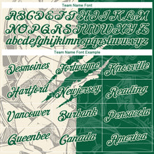 Загрузить изображение в средство просмотра галереи, Custom Graffiti Pattern Kelly Green-Cream Scratch 3D Performance T-Shirt
