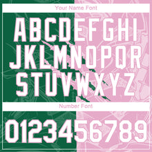 Загрузить изображение в средство просмотра галереи, Custom Graffiti Pattern White Kelly Green-Light Pink Scratch 3D Performance T-Shirt
