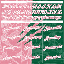 Загрузить изображение в средство просмотра галереи, Custom Graffiti Pattern White Kelly Green-Medium Pink Scratch 3D Performance T-Shirt
