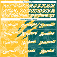 Загрузить изображение в средство просмотра галереи, Custom Graffiti Pattern White Teal-Gold Scratch 3D Performance T-Shirt
