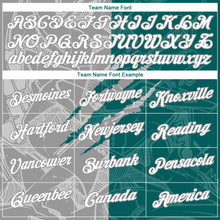 Загрузить изображение в средство просмотра галереи, Custom Graffiti Pattern White Teal-Gray Scratch 3D Performance T-Shirt

