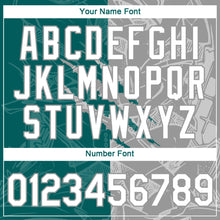 Загрузить изображение в средство просмотра галереи, Custom Graffiti Pattern White Teal-Gray Scratch 3D Performance T-Shirt
