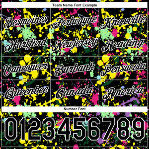 Custom Stitched Graffiti Pattern Black-White 3D Splash Grunge Art Sports Pullover Sweatshirt Hoodie