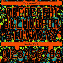 Load image into Gallery viewer, Custom Stitched Graffiti Pattern Black-Orange 3D Splash Grunge Art Sports Pullover Sweatshirt Hoodie
