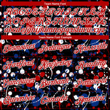 Load image into Gallery viewer, Custom Stitched Graffiti Pattern Red Black-White 3D Splash Grunge Art Sports Pullover Sweatshirt Hoodie
