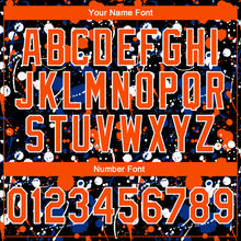 Load image into Gallery viewer, Custom Stitched Graffiti Pattern Orange Black-White 3D Splash Grunge Art Sports Pullover Sweatshirt Hoodie
