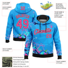 Load image into Gallery viewer, Custom Stitched Graffiti Pattern Pink Black-White 3D Hiphop Abstract Urban Street Art Sports Pullover Sweatshirt Hoodie
