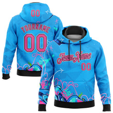 Load image into Gallery viewer, Custom Stitched Graffiti Pattern Pink Black-White 3D Hiphop Abstract Urban Street Art Sports Pullover Sweatshirt Hoodie
