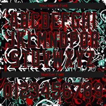 Load image into Gallery viewer, Custom Stitched Graffiti Pattern Black-Red 3D Abstract Grunge Art Sports Pullover Sweatshirt Hoodie
