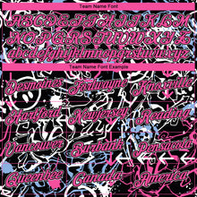 Load image into Gallery viewer, Custom Stitched Graffiti Pattern Pink Black-White 3D Abstract Grunge Art Sports Pullover Sweatshirt Hoodie
